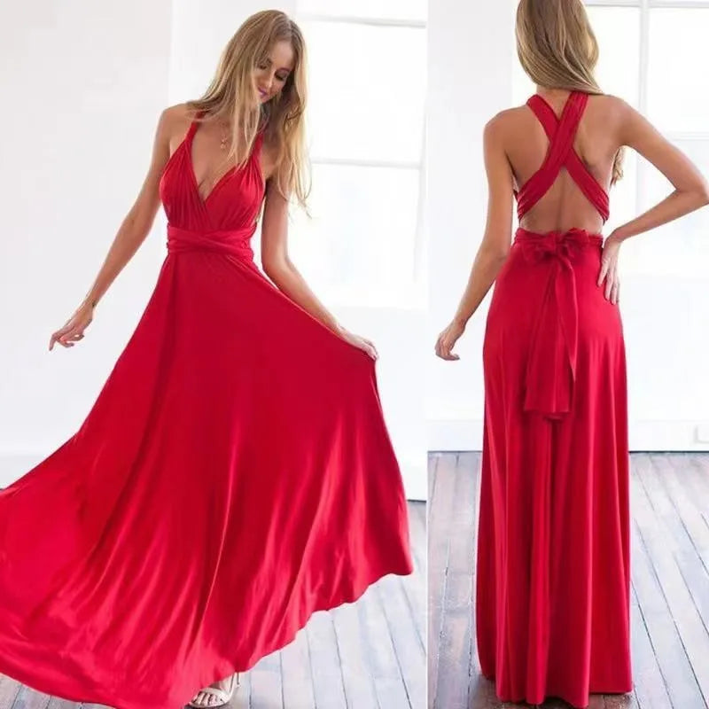 Vestido Maxi Convertible Multiway